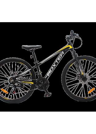Crossbike велосипед crossbike boxter 26" 12.5" черный-желтый-серый