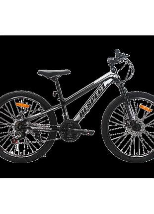 Crossbike велосипед crossbike respect 24" 11" чорний-сірий