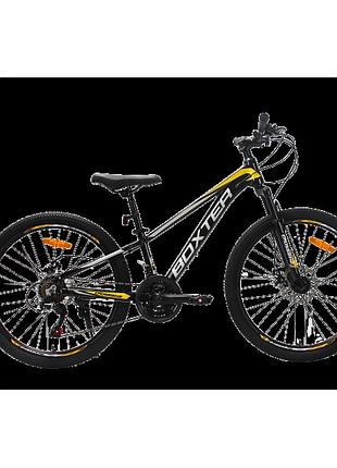 Crossbike велосипед crossbike boxter 24" 11" черный-желтый-серый