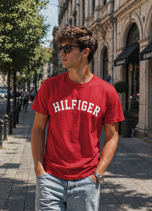 Tommy hilfiger хлопковая футболка унисекс