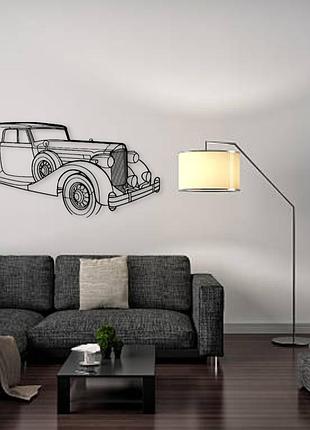 Авто v12 1935 victoria, декор на стену из металла 120см