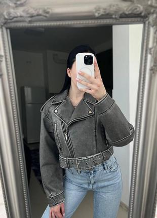 Шкірянка еко шкіра куртка zara