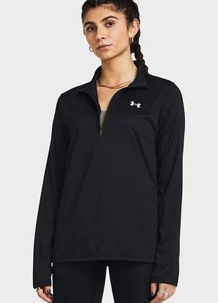 Жіночій лонгслив tech 1/2 zip- solid-blk under armour 1384224-001 розмір s