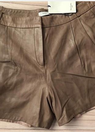 Paul smith. шорты из натуральной кожи