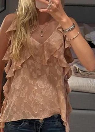 Топ з рюшами zara xs