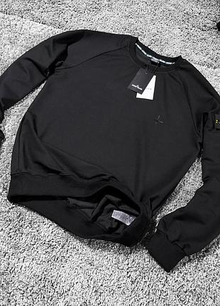 Мужской свитшот stone island черный🔥