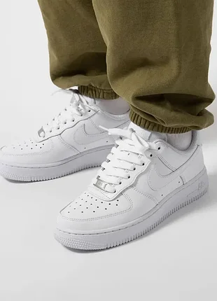 Кроссовки nike air force 1 low 07 кожаные 2