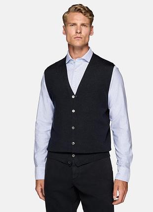 Шерстяной жилет boggi milano (s) оригинал! made in italy