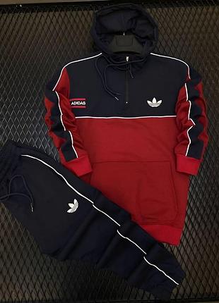 Спортивный костюм мужской adidas черный с разными цветами