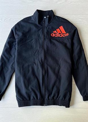 Вітровка олімпійка adidas чорна