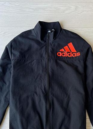 Вітровка олімпійка adidas чорна 2