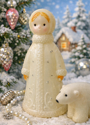 Вінтаж!🎄🎠 снігуронька радянська новорічна лялька з литого пластику емалі снігурка пензенська фабрика іграшок снегурочка большая пластмассовая