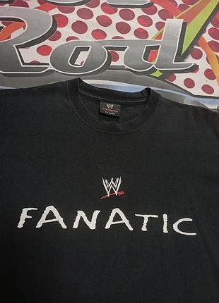 Винтажная футболка wwe fanatic от wrestling euroshop.