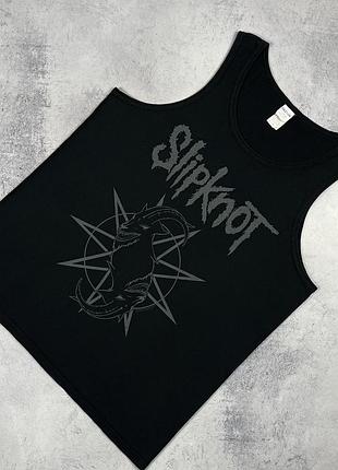 Slipknot чоловіча майка мерч рок гурту чорна розмір л