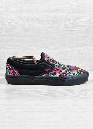Яркие мужские кеды слипоны vans оригинал, размер 44