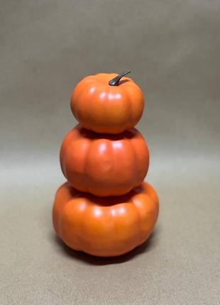 Украшение в виде тыквы из трёхслойной пены hobby lobby fall foam, высота 17,5 см