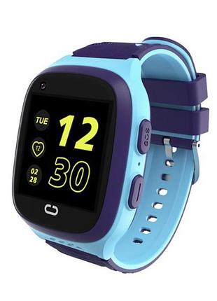 Детские смарт-часы sm lt31 gps+ip67+680 mah с поддержкой 4g blue