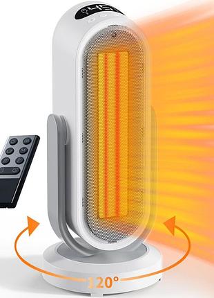 Компактный керамический обогреватель jialexin 1500w, 165° вращение, eco режим