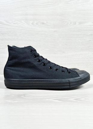 Мужские черные высокие кеды converse all star оригинал, размер 44