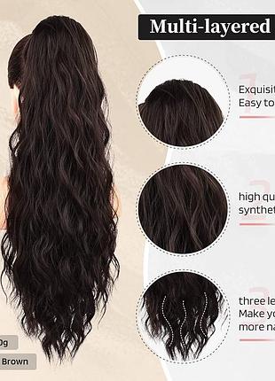 Накладные волосы flufymooz ponytail extension, 26 дюймов