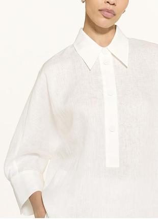 Красивая рубашка из льна свободного кроя h&amp;m