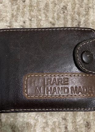 Гаманець rare hand made з натуральної шкіри коричневий гаманець rare hand made з натуральної шкіри коричневий