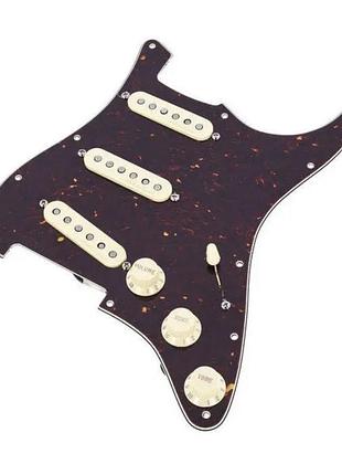 Накладка на гитару fender textas special prewired stratecaster - цвет tortoise