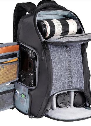 Сумки для фотоапаратів k&f concept camera backpack для фотографів