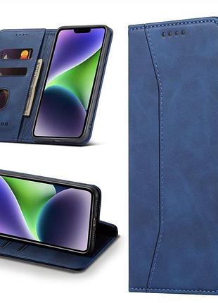 Кожаный чехол leaisan для iphone 14 plus