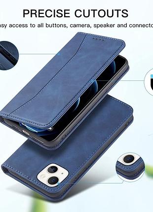 Кожаный чехол leaisan для iphone 14 plus 6