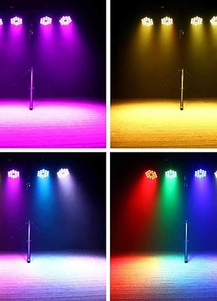 Светодиодные сценический светильник par lights, u`king 12wx18 rgbw