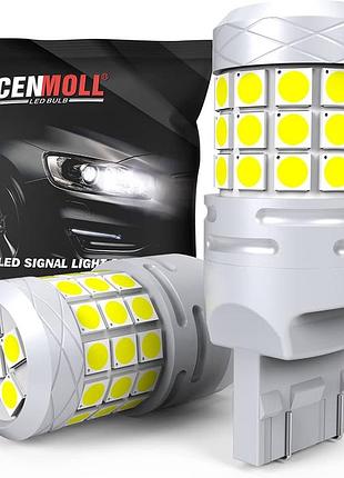 Led лампы 7443 w21/5w 580 canbus 40w 2000lm 12-24v, белые, 2 шт.