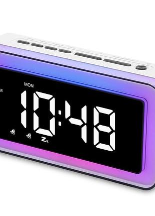 Цифровой будильник annngul с цветной подсветкой rgb