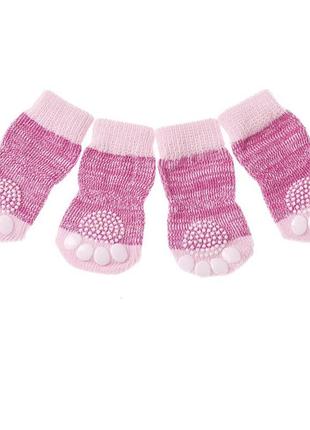 Шкарпетки для домашніх тварин doggie puppy anti slip, 4 шт, розмір l