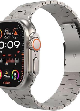 Титановий ремінець moko, сумісний з apple watch s 9/8/7, 45мм
