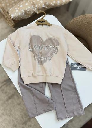 Костюм двійка для дівчинки lovely heart