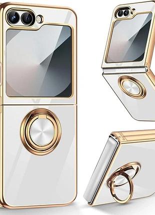 Чехол-подставка с кольцом для samsung z flip 6