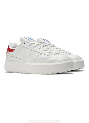 Кросівки жіночі унісекс new balance ct 302 шкіряні оригінал білі на шнурівці