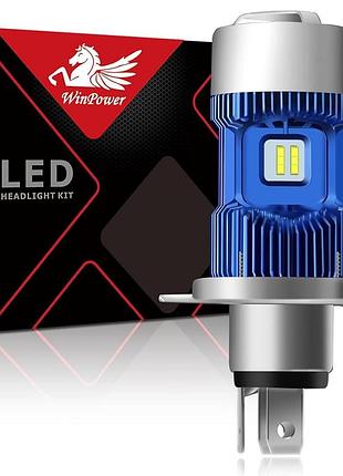 Комплект для замены светодиодных ламп winpower h4/p43t/hs1 на мотоциклетные фары
