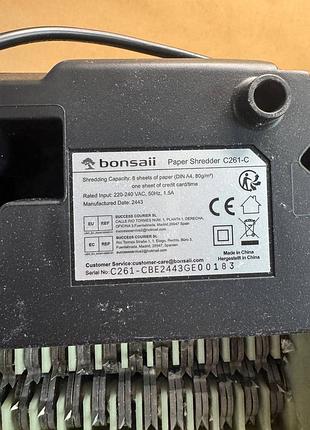 Измельчитель бумаги bonsaii c261-c 2