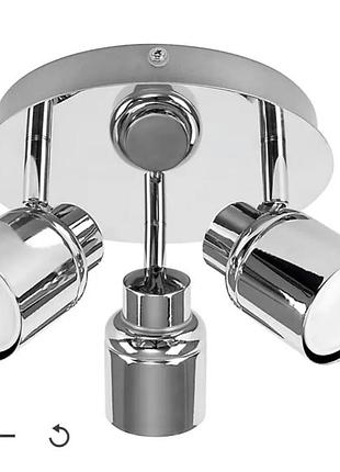 Світильник для ванної кімнати valuelights benton modern polished chrome ip44 rated