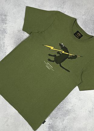 Carhartt wip opossum чоловіча футболка кархарт розмір xs зелена хакі