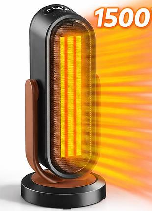 Керамический обогреватель jialexin space heater 1500w, осцилляция 165°, пульт ду, eco режим