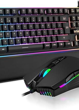 Проводная игровая клавиатура и мышь redthunder k10