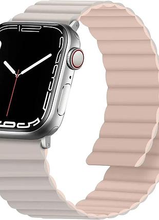 Магнітний ремінець anlinser, сумісний з apple watch 42мм, двосторонній ремінець для жінок та чоловіків