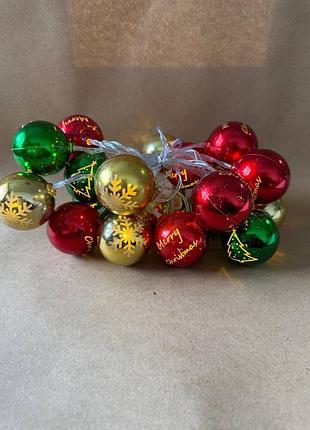 Світлодіодні новорічні кулі garlianda xmas