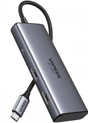 Usb-хаб ugreen cm498 6 в 1