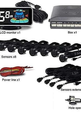 Современная парковочная система car parking sensor system - 8 парковок
