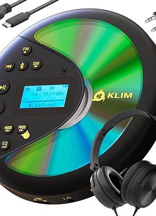 Портативный cd-плеер klim discover с наушниками