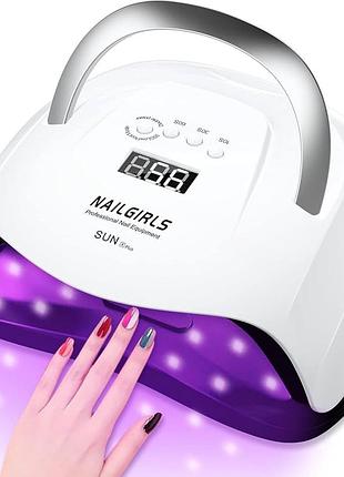 Уф-светодиодная лампа для ногтей nailgirls, 168 вт